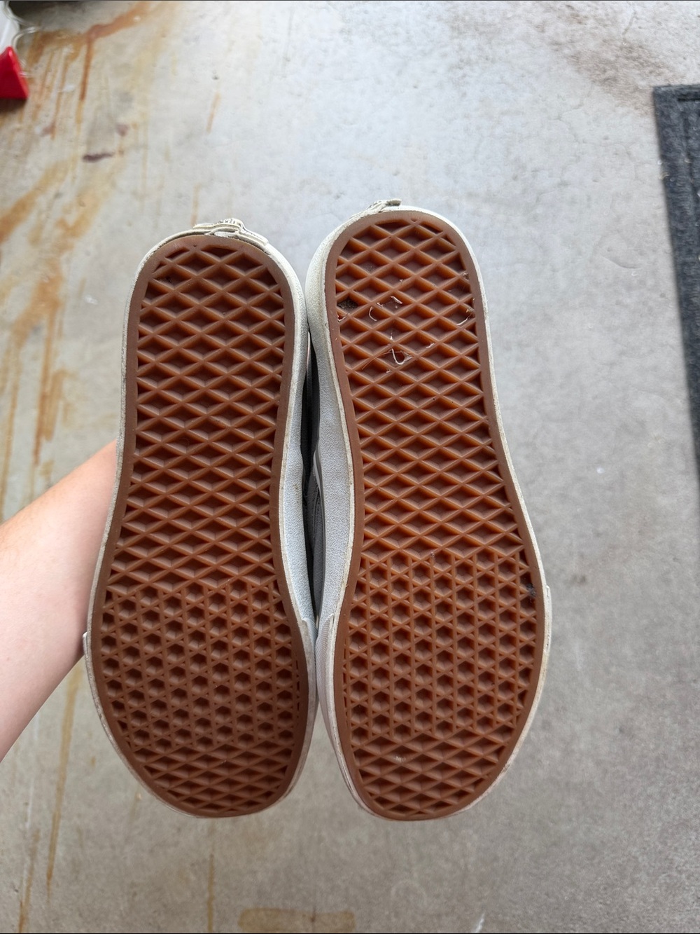 Vans Slip-On Canvas Sneakers in Light Gray - Picture 3 of 4